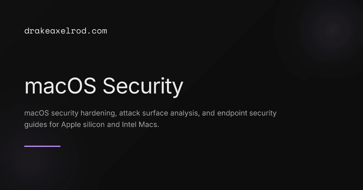 macOS Security